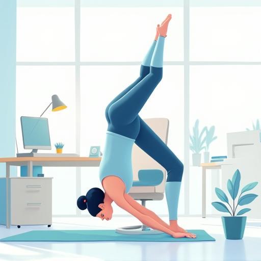 Yoga di meja kerja